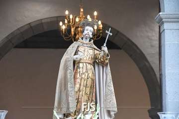 Misa y procesión de San Francisco en Telde/Francisco Javier Santana y Antonio Alí.